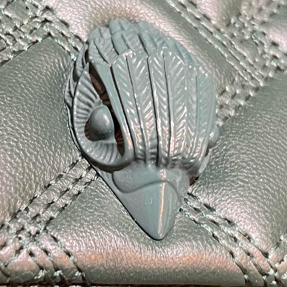 Kurt Geiger Emerald Green Quilted Chain-Handle Shoulder Bag - Picture 6 of 16